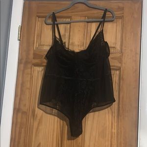 FASHION NOVA black lace teddy